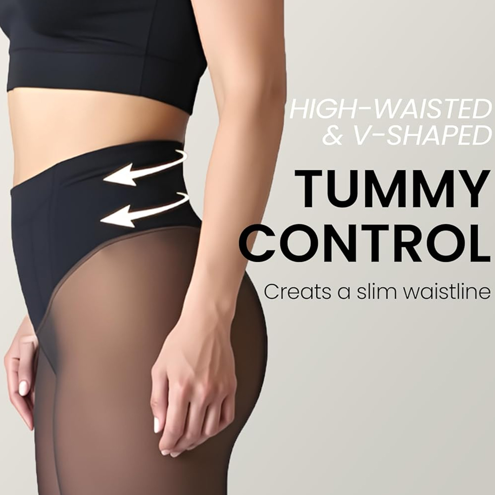 One Seam Fleece Lined Leggings - Tights Pantyhose Sheer review and price