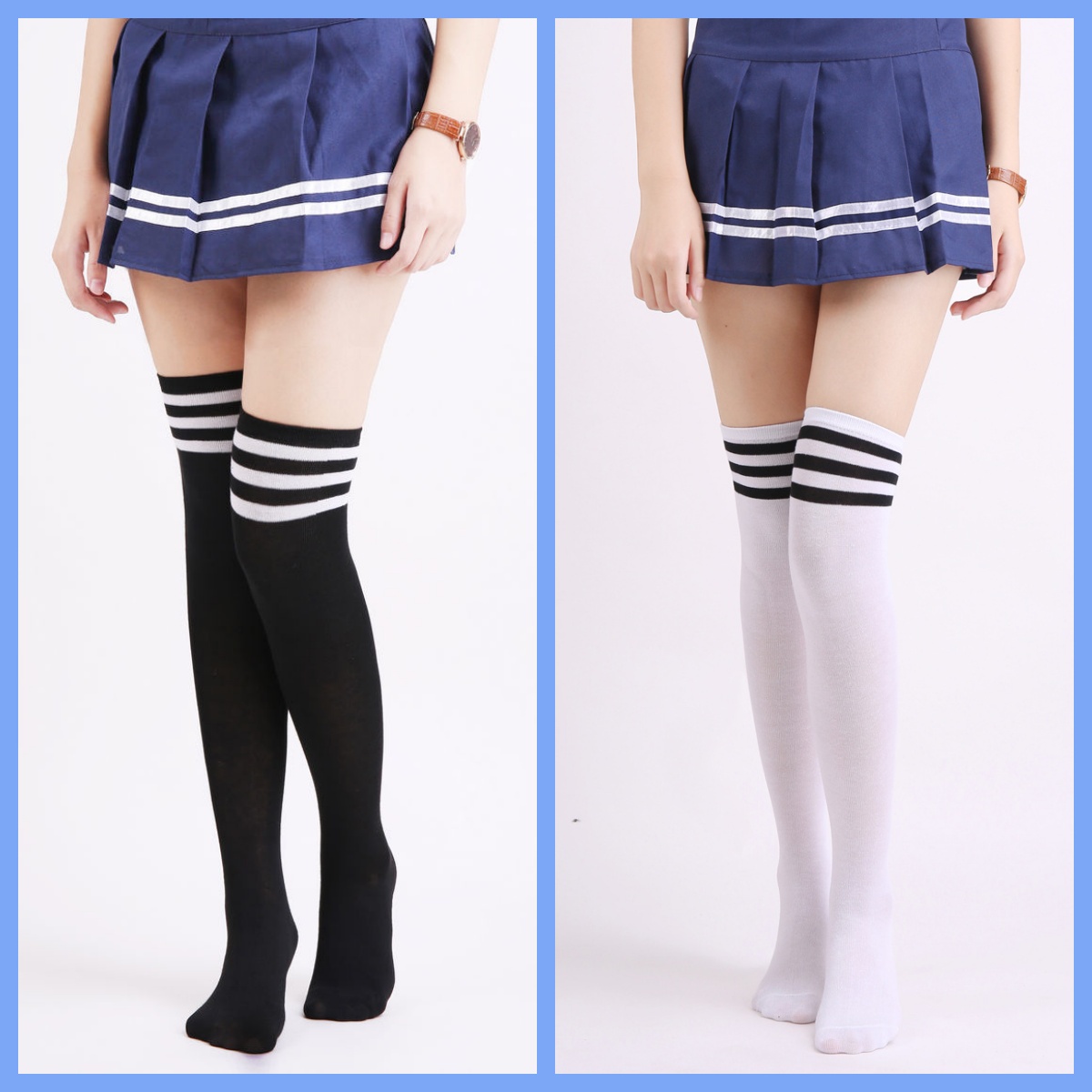 Fashionable and Versatile Stri - Knee High Sock Women review and price