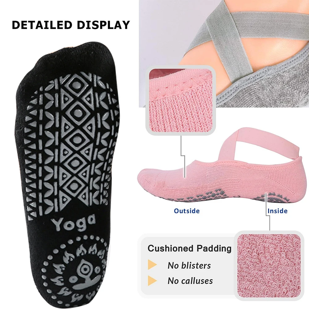 1Pair Yoga Socks for Women Non - Grip Sock Yoga review and price