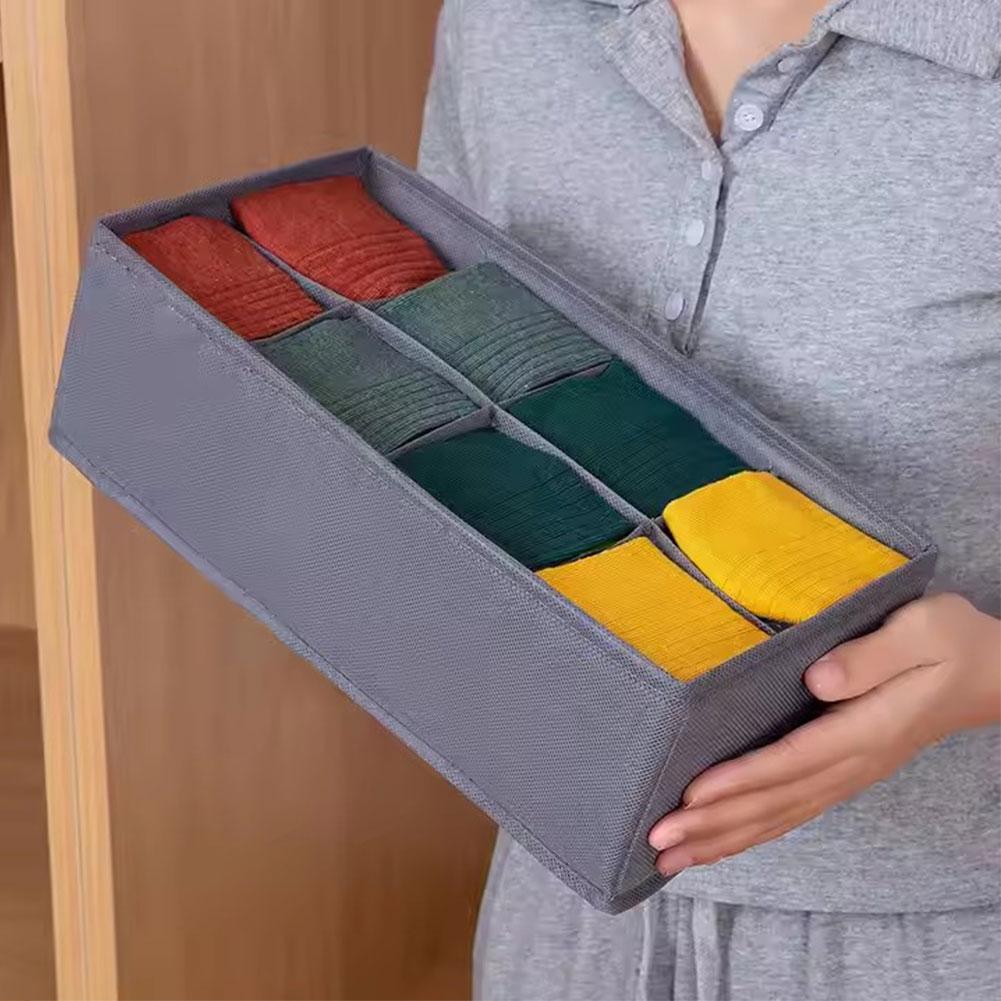 6/7/8/24 Grids Foldable Fabric - Sock Organizer Tray review and price